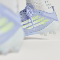 adidas F50 Sparkfusion Elite Low Gras / Kunstgras Voetbalschoenen (MG) Dames Paars Geel