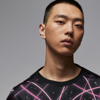 Nike Paris Saint-Germain Pre-Match Maillot d'Entraînement 2025-2026 Noir Rose Blanc