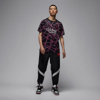 Nike Paris Saint-Germain Pre-Match Maillot d'Entraînement 2025-2026 Noir Rose Blanc