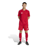 Short de football adidas Tastigo 25 rouge et blanc
