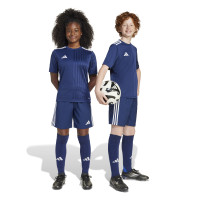 Short de football adidas Tastigo 25 pour Enfants, bleu foncé et blanc