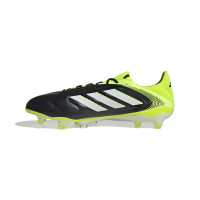 adidas Copa Pure III Elite Gazon Naturel Chaussures de Foot (FG) Noir Blanc Jaune Néon