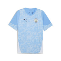 PUMA Manchester City Ensemble Training 2025-2026 Enfants Bleu Clair Bleu Foncé Blanc