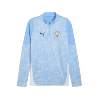 PUMA Manchester City Trainingstrui 1/4-Zip 2025-2026 Lichtblauw Wit