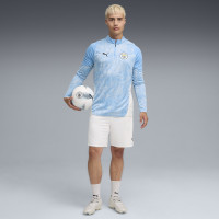 PUMA Manchester City Trainingstrui 1/4-Zip 2025-2026 Lichtblauw Wit