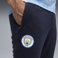 PUMA Manchester City Pantalon d'Entraînement 2025-2026 Bleu Foncé Blanc