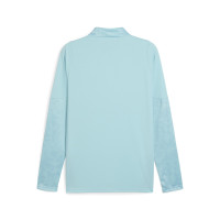PUMA Olympique Marseille Survêtement 1/4-Zip 2025-2026 Bleu Clair Bleu Foncé Blanc