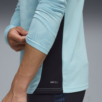 PUMA Olympique Marseille Survêtement 1/4-Zip 2025-2026 Bleu Clair Bleu Foncé Blanc