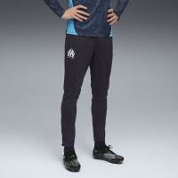 PUMA Olympique Marseille Survêtement 1/4-Zip 2025-2026 Bleu Clair Bleu Foncé Blanc