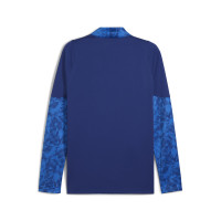 PUMA RB Leipzig Haut d'Entraînement 1/4-Zip 2025-2026 Bleu Bleu Foncé Rouge