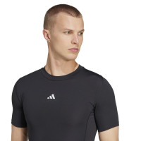 adidas TECHFIT Ondershirt Korte Mouwen Zwart