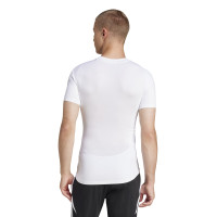 adidas TECHFIT Sous-Maillot à Manches Courtes Blanc