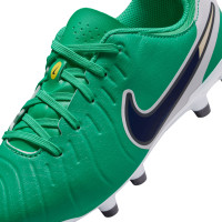 Nike Tiempo Legend 10 Academy Gazon Naturel Gazon Artificiel Chaussures de Foot (MG) Enfants Vert Blanc Bleu
