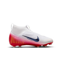 Nike Zoom Mercurial Superfly 10 Academy Gazon Naturel Artificiel Chaussures de Foot (MG) Enfants Blanc Rouge Noir