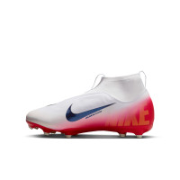 Nike Zoom Mercurial Superfly 10 Academy Gazon Naturel Artificiel Chaussures de Foot (MG) Enfants Blanc Rouge Noir