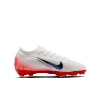 Nike Zoom Mercurial Vapor 16 Pro Gazon Naturel Chaussures de Foot (FG) Enfants Blanc Rouge Noir