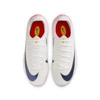 Nike Zoom Mercurial Vapor 16 Pro Gazon Naturel Chaussures de Foot (FG) Enfants Blanc Rouge Noir