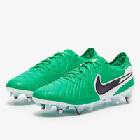 Nike Tiempo Legend 10 Elite IJzeren-Nop Voetbalschoenen (SG) Pro Player Groen Wit Blauw
