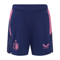 Castore Feyenoord Trainingsbroekje 2025-2026 Kids Donkerblauw Roze