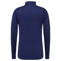 Castore Feyenoord Haut d'Entraînement 1/4-Zip 2025-2026 Enfants Bleu Foncé Rose