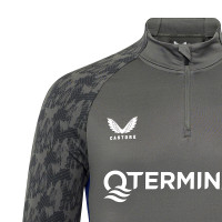 Castore Feyenoord Trainingspak 1/4-Zip 2025-2026 Donkergrijs Wit