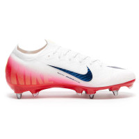 Nike Zoom Mercurial Vapor 16 Elite IJzeren-Nop Voetbalschoenen (SG) Pro Player Wit Rood Zwart