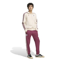 adidas Ajax Terrace Icons Pantalon d'Entraînement Bordeaux Beige Bleu