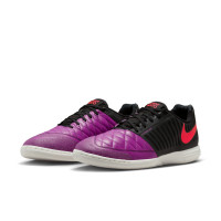 Nike Lunar Gato II Chaussures de Foot en Salle (IN) Noir Violet Rouge