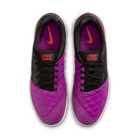 Nike Lunar Gato II Chaussures de Foot en Salle (IN) Noir Violet Rouge