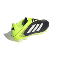 adidas Copa Pure III Club Gazon Naturel Artificiel Chaussures de Foot (MG) Noir Blanc Néon Jaune