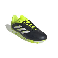 adidas Copa Pure III Club Gras / Kunstgras Voetbalschoenen (MG) Kids Zwart Wit Neongeel
