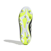adidas Copa Pure III Club Gras / Kunstgras Voetbalschoenen (MG) Kids Zwart Wit Neongeel