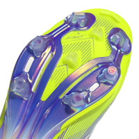 adidas F50+ Gras Voetbalschoenen (FG) Paars Wit Neongeel