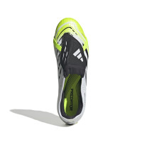 adidas Predator Pro FT Gras / Kunstgras Voetbalschoenen (MG) Wit Zwart Neongeel