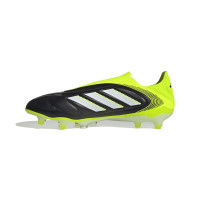 adidas Copa Pure III Elite Veterloze Gras Voetbalschoenen (FG) Zwart Wit Neongeel