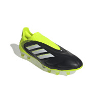 adidas Copa Pure III Elite Veterloze Gras Voetbalschoenen (FG) Zwart Wit Neongeel