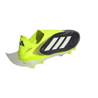 adidas Copa Pure III Elite Veterloze Gras Voetbalschoenen (FG) Zwart Wit Neongeel