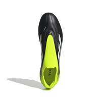 adidas Copa Pure III Elite Veterloze Gras Voetbalschoenen (FG) Zwart Wit Neongeel