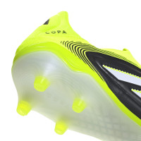 adidas Copa Pure III Elite Veterloze Gras Voetbalschoenen (FG) Zwart Wit Neongeel