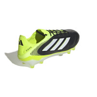 adidas Copa Pure III Elite Gazon Naturel Chaussures de Foot (FG) Noir Blanc Jaune Néon