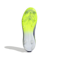 adidas F50 Elite Veterloze Gras Voetbalschoenen (FG) Kids Paars Wit Neongeel
