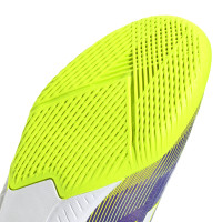 adidas F50 League Zaalvoetbalschoenen (IN) Kids Paars Wit Neongeel