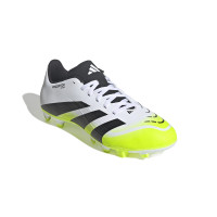 adidas Predator Club Gazon Naturel Gazon Artificiel Chaussures de Foot (MG) Blanc Noir Néon Jaune