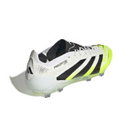 adidas Predator Elite Gazon Naturel Chaussures de Foot (FG) Blanc Noir Jaune Néon