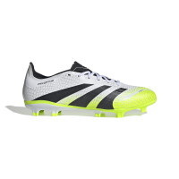 adidas Predator League Gras / Kunstgras Voetbalschoenen (MG) Wit Zwart Neongeel