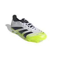 adidas Predator League Gras / Kunstgras Voetbalschoenen (MG) Wit Zwart Neongeel