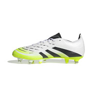 adidas Predator League Crampons Vissés Chaussures de Foot (SG) Blanc Noir Néon Jaune