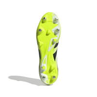 adidas Predator League Crampons Vissés Chaussures de Foot (SG) Blanc Noir Néon Jaune