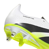 adidas Predator League Crampons Vissés Chaussures de Foot (SG) Blanc Noir Néon Jaune