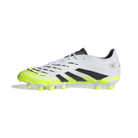 adidas Predator Pro Gras / Kunstgras Voetbalschoenen (MG) Wit Zwart Neongeel